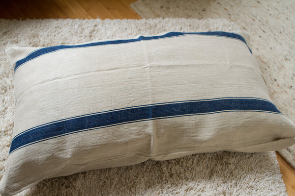 Vintage Grain Sack Ex Large Pillow