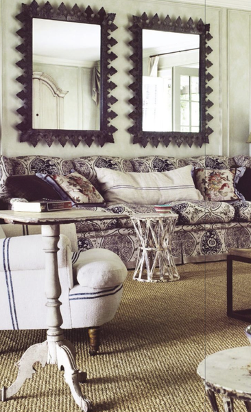 Vintage Grain Sack Extra Lg Pillow