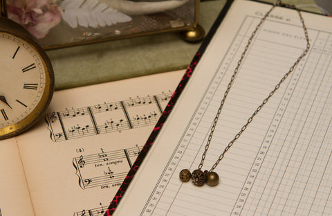 Vintage 3 charm necklace